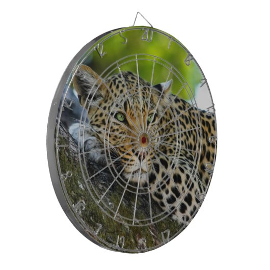 Leopard Dartboard Dartbord (Voorkant Links)