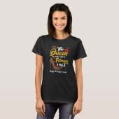 Leopard De koningin werd geboren in februari 1963 T-shirt (Voorkant volledig)