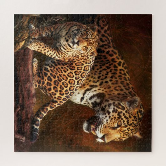 LEOPARD " DE WILDE NACHT " LEGPUZZEL (Horizontaal)