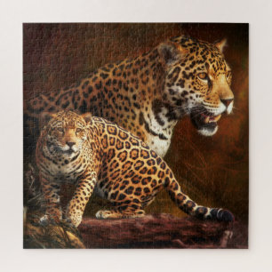 LEOPARD " DE WILDE NACHT " LEGPUZZEL