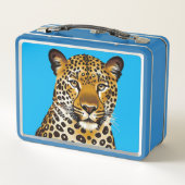 Leopard Design Metalen Lunchbox (Achterkant)