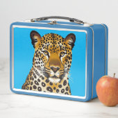 Leopard Design Metalen Lunchbox (In situ)