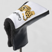 Leopard Design Personalised Golfheadcover (3/4 voorkant)