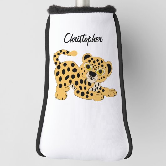 Leopard Design Personalised Golfheadcover (Draai 90)