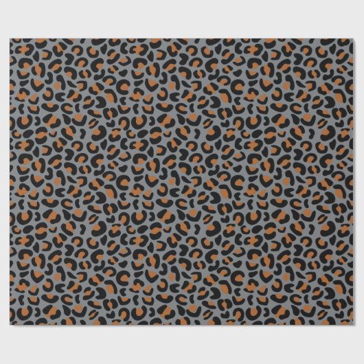 Leopard Design Vaderdag Celebration naadloos Cadeaupapier (Vlak)