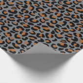 Leopard Design Vaderdag Celebration naadloos Cadeaupapier (Hoek)