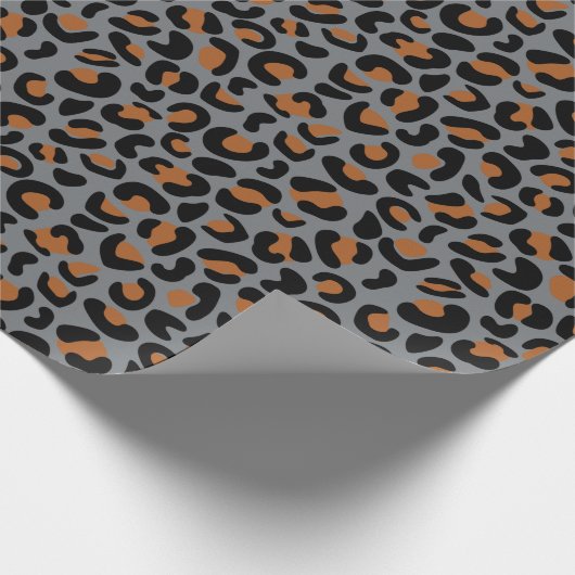 Leopard Design Vaderdag Celebration naadloos Cadeaupapier (Hoek)