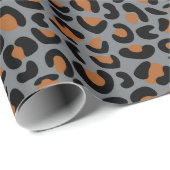 Leopard Design Vaderdag Celebration naadloos Cadeaupapier (Rol Hoek)