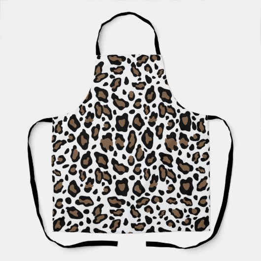 Leopard-design verjaardagscadeau schort (Voorkant)
