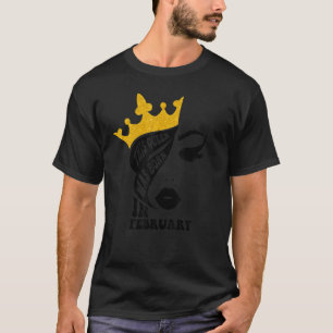 Leopard Deze koningin werd geboren in februari Hap T-shirt