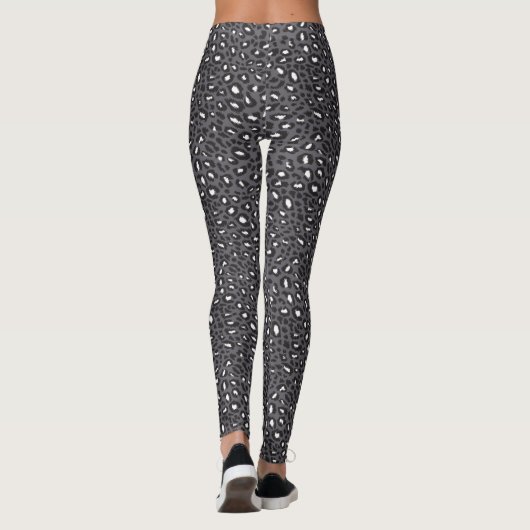 Leopard Dierenprint Vrouwen Leggings (Achterkant)