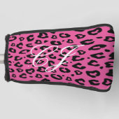 Leopard dierlijk drukgolfcadeau voor haar golfheadcover (Voorkant)