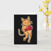 Leopard doet aan boksen kaart (Gele Bloem)