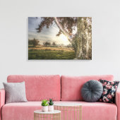 Leopard Doll in een boomschilderdruk Canvas Afdruk (Insitu (Woonkamer))