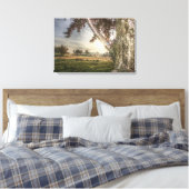 Leopard Doll in een boomschilderdruk Canvas Afdruk (Insitu (Slaapkamer))