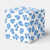 Leopard Dot in Blue Porcelain Bedankdoosjes (Achterkant)