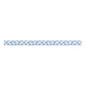 Leopard Dot in Blue Porcelain Grosgrain Lint (Voorkant)