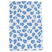 Leopard Dot in Blue Porcelain Medium Cadeauzakje (Voorkant)
