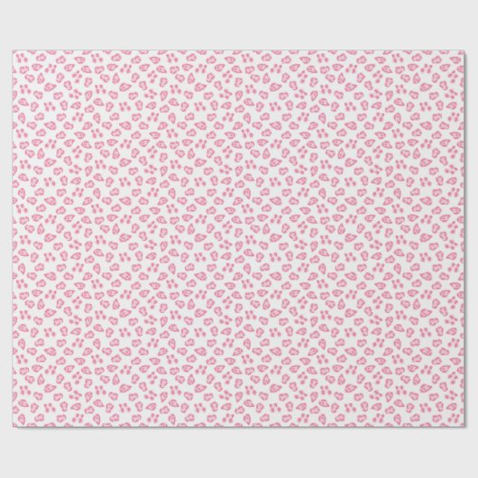 Leopard Dot in Pink Cadeaupapier (Vlak)