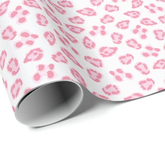 Leopard Dot in Pink Cadeaupapier (Rol Hoek)