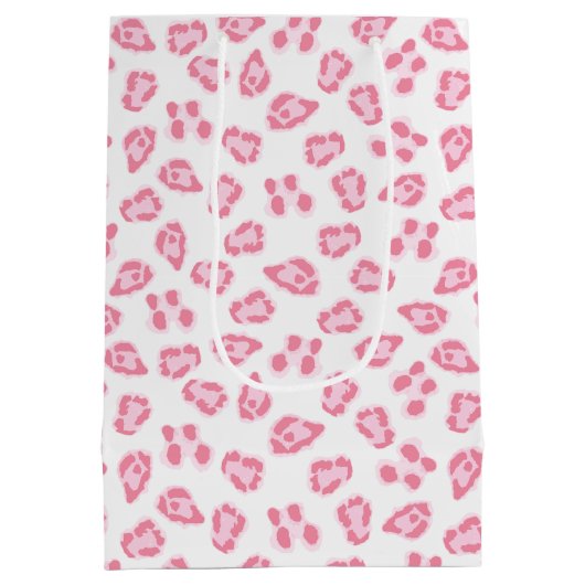 Leopard Dot in Pink Medium Cadeauzakje (Achterkant)