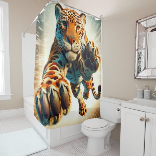 Leopard Douchegordijn (In situ)