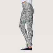 Leopard-drukstromende stijl veroudering leggings (Links)