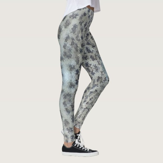 Leopard-drukstromende stijl veroudering leggings (Rechts)