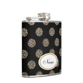 leopard - duitenblad voor luxe fotografie heupfles (Rechts)