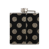 leopard - duitenblad voor luxe fotografie heupfles (Achterkant)