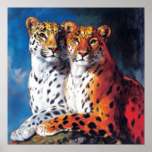 Leopard Duo Poster (Voorkant)