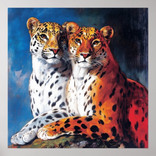 Leopard Duo Poster (Voorkant)