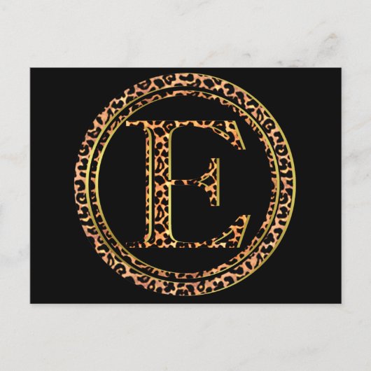 leopard E Briefkaart (Voorkant)