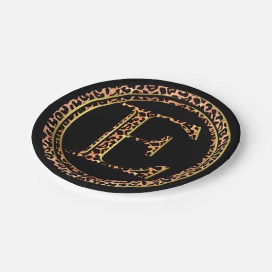 leopard E Papieren Bordje (Gekanteld)