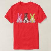 Leopard Easter Bunny Rabbit Trio Cute Easter Day  T-shirt (Design voorkant)