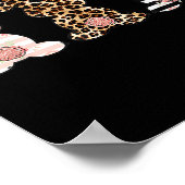 Leopard Easter Bunny Rabbit Trio Cute Easter Poster (Hoek)