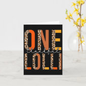 Leopard Een Dankbaar Lolli Herfst Vibes Thanksgivi Kaart (Gele Bloem)