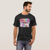 Leopard eerste dag van de elementaire Vibes leraar T-shirt (Voorkant volledig)