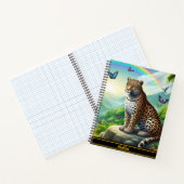 Leopard Elegance: kleurrijke Oerwoud Escape Notitieboek (Binnen)