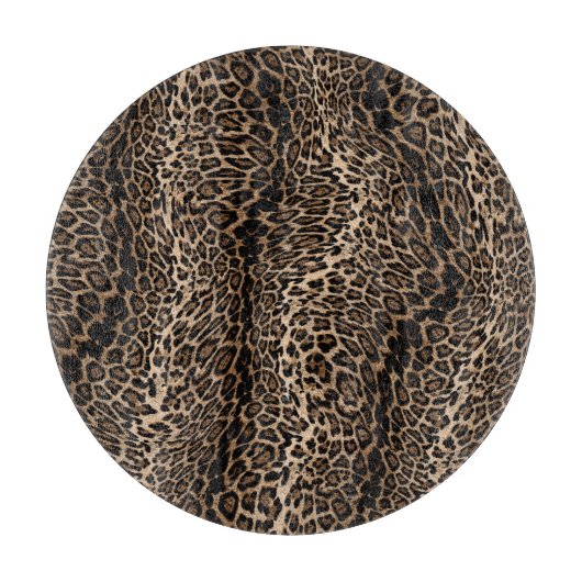 Leopard Elegant print Snijplank (Voorkant)