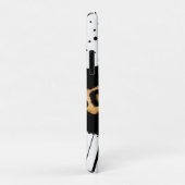 Leopard en Black en White Polka Dots and Bows Case-Mate iPhone Case (Achterkant/rechts)