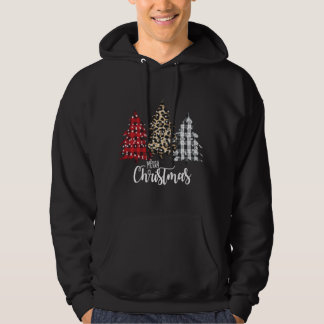 Leopard en Buffalo Pset  Land Christma Hoodie