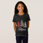 Leopard en Buffalo Pset Land Christma T-shirt (Voorkant volledig)