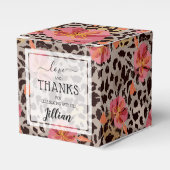Leopard- en Floral-printpatroon Bedankdoosjes (Voorkant Zijde)
