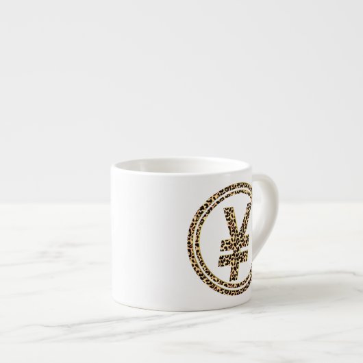 Leopard ¥ espresso kop (Voorkant rechts)