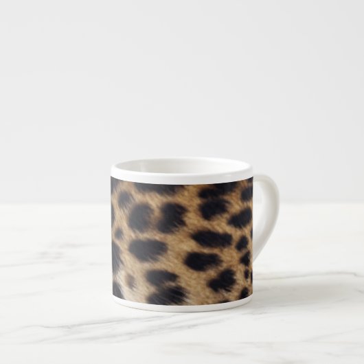 Leopard Espresso Kop (Voorkant rechts)
