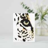 Leopard Eye Briefkaart (Staand voorkant)