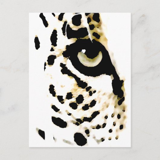 Leopard Eye Briefkaart (Voorkant)