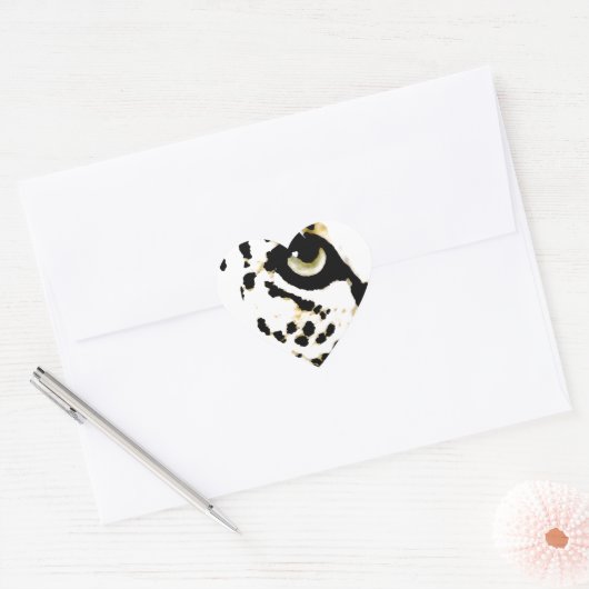 Leopard Eye Hart Sticker (Envelop)