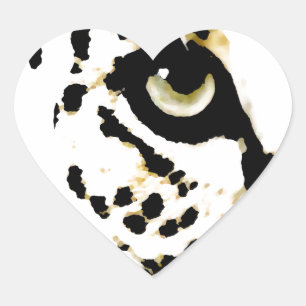 Leopard Eye Hart Sticker